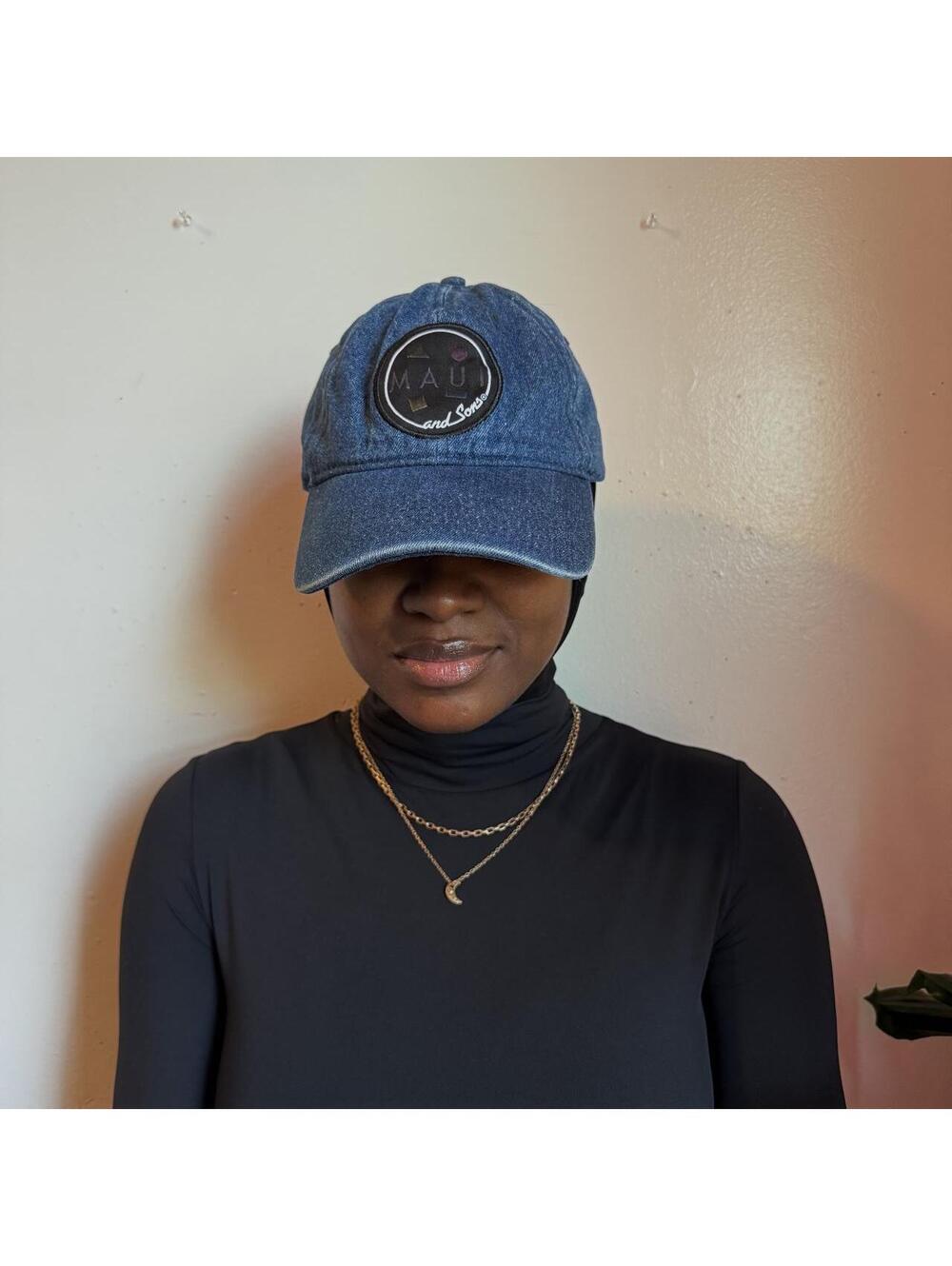 Vintage unisex Maui & Sons Patch Denim Dad Hat One size